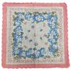 Floral Pattern Handkerchief for Women Wedding Handkerchief Pocket Handkerchief for Bride Groom Wedding Gift