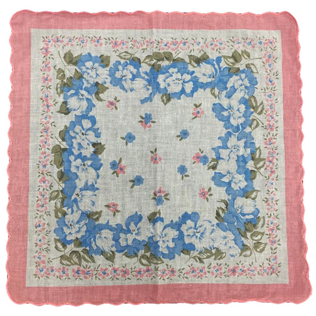 Floral Pattern Handkerchief for Women Wedding Handkerchief Pocket Handkerchief for Bride Groom Wedding Gift