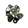 100Pcs with Screws Triangle Hanging Ring Single Hole D-Shaped Ring Picture Hangers  Clock Mounting