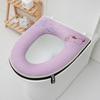 Универсальный чехол для унитаза, круглая подушка для унитаза, коврик для ванной комнаты, коврик для унитаза, зимний толстый теплый моющийся кот, мультфильм, милые чехлы для унитаза