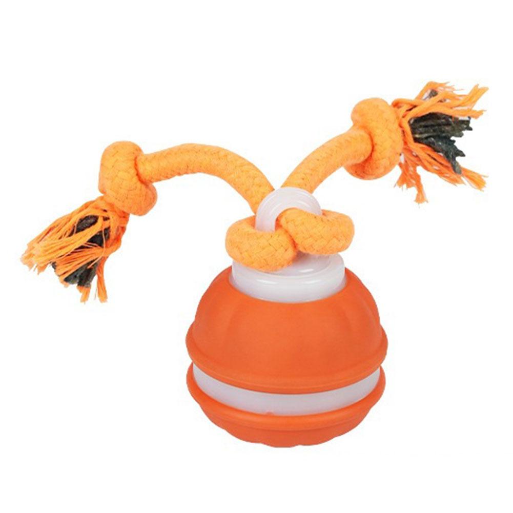 Перезаряжаемые Электрические Игрушки для Питомцев Интерактивные Игрушки для Собак Активный Катящийся Мяч с Веревкой Пищащая Игрушка для Собак для Щенков Собак Кошек Игрушки