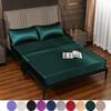 10 Colors Solid Bedding Bedspread Pillowcase 3PCS Luxury Bed Sheet