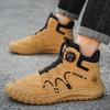 Fashion Boots Autumn Mens Shoes High Top Casual British Style Motorcycle Chelsea Ankle Work Leather Outdoor Designer Luxury Hiking