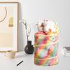 Kids Toy Storage Basket with Lid Laundry Hamper Cartoon Folding Rainbow Baby Nursery
