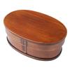Wooden Lunch X X Lacquered Current Model J-kitchens Humidity-Regulating Box, 18.5cm 11.5cm 6.3cm, 500ml, Brown,