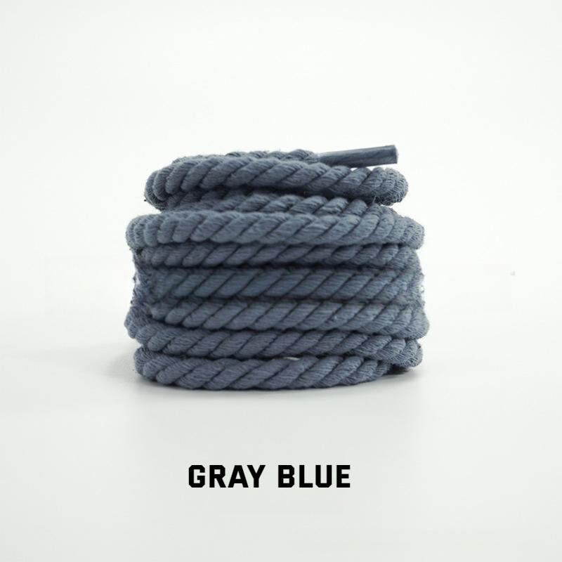 Круглые шнурки AF1/AJ1 0.6СМ Более толстые хлопковые шнурки Витые веревочные шнурки для кроссовок ботинок шнурки для обуви 120/140/160СМ 1 пара