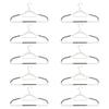 10Pcs Clothes Hanger Durable Abs Girly Heart Pink Love Bow-Knot Pattern Hanger Non-Slip Clothes Hanging Supplies
