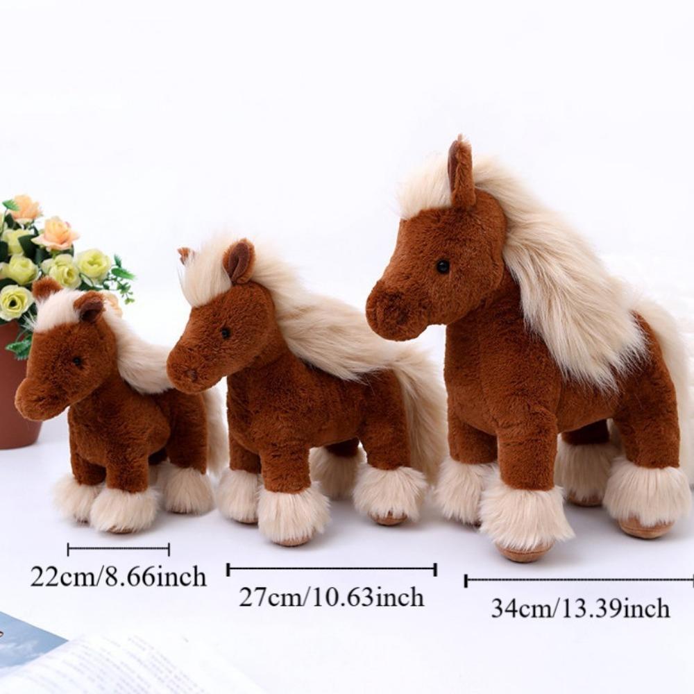 Stuffed Animal Realistic Horse Stuffed Toy Simulation Horse Simulation Horse Plush Toys Kids Gift