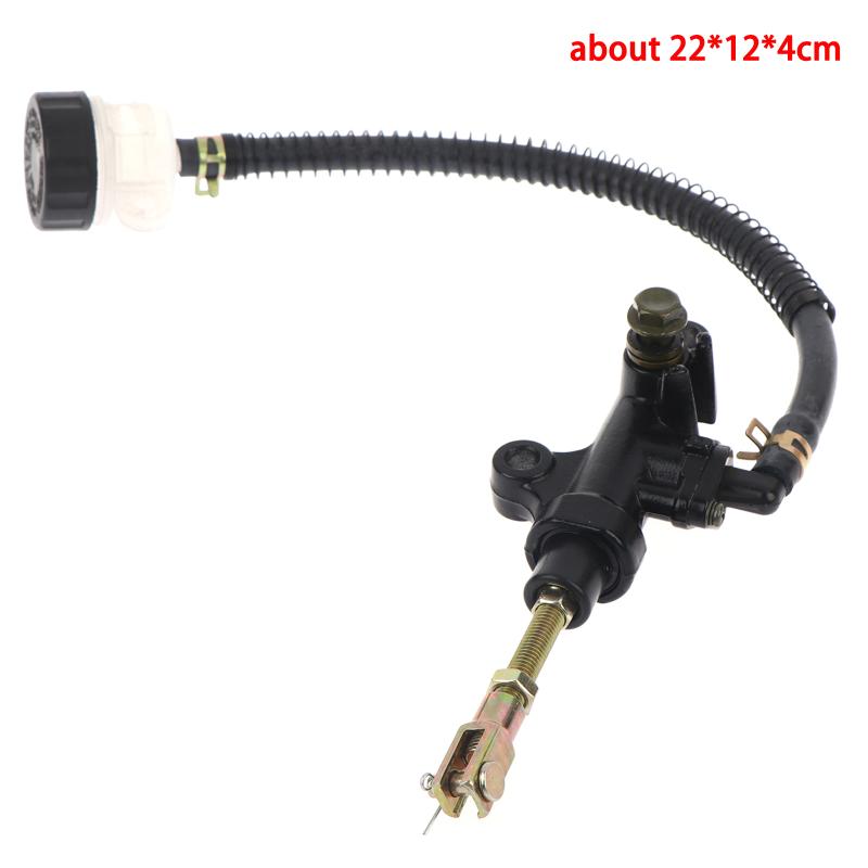 Universal Motorcycle Rear Foot Brake Pump One-line Hydraulic Master Oil Cylinder Durable for Scooter Dirt Bike Refit Upgrade
