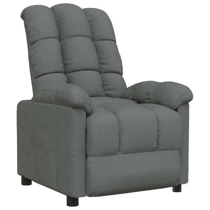Maison Exclusive - Fauteuil inclinable Gris foncé Tissu