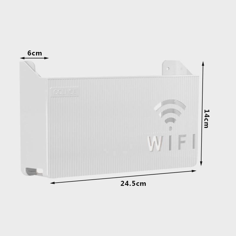 1 шт. настенный беспроводной маршрутизатор Wi-Fi, полка, ящик для хранения, органайзер из АБС-пластика, кабель, кронштейн для питания, органайзер, ящик для домашнего декора
