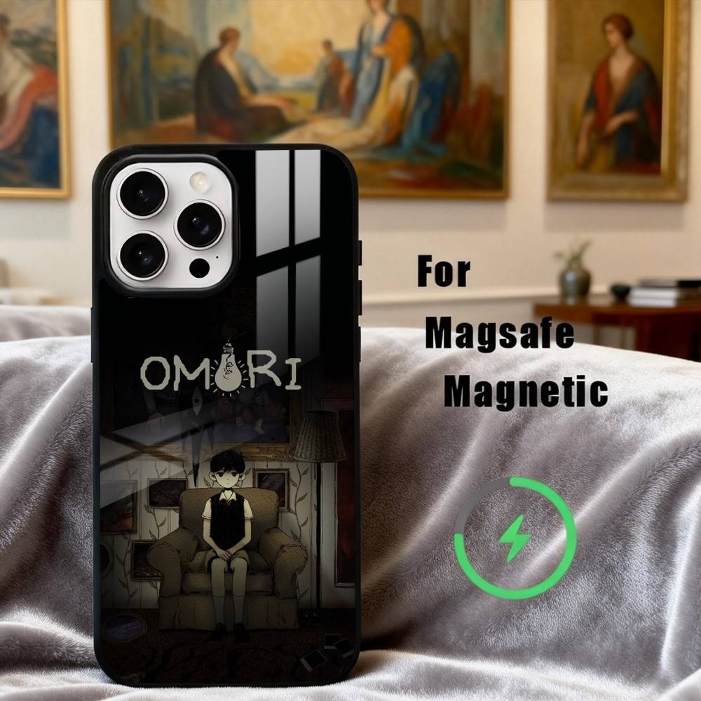 Чехол для телефона G-Game O-Omori-L для iPhone 17,16,15,14,13,12,Plus,Pro,Max с поддержкой MagSafe Магнитной Беспроводной Зарядки