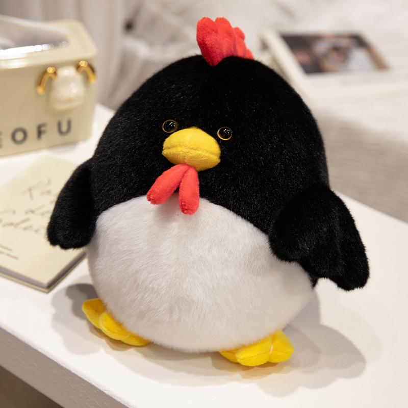 Lifelike Cute Cock Plush Toy Stuffed Fluffy Animals Rooster Soft Doll Chick Pillow Birthday Gifts