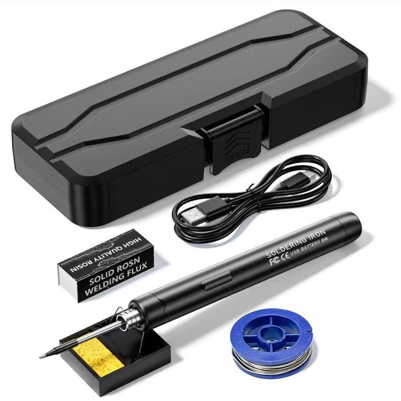USB-паяльник, набор для пайки, быстрый нагрев, с дополнительными жалами, кейс для хранения, для ремонта мелких деталей RC-дронов, сварка
