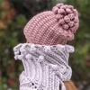 New Handmade Crocheted Ice Woolen Hat, Warm and Cute Cartoon Headgear for Autumn and Winter