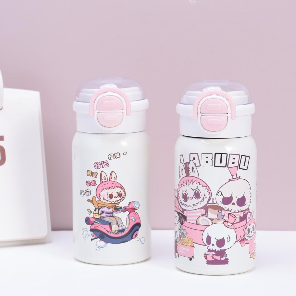 Термос из нержавеющей стали 316, высокая ценность, милый, для девочки, портативный, с соломинкой, детская чашка для воды