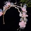 Crystal Chinese Ancient Hairband Flower Swaying Fairy Headwear  Hairstyle Tool