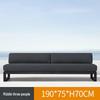 Aluminum Alloy Outdoor Rattan Sofa Set with Waterproof Coffee Table
