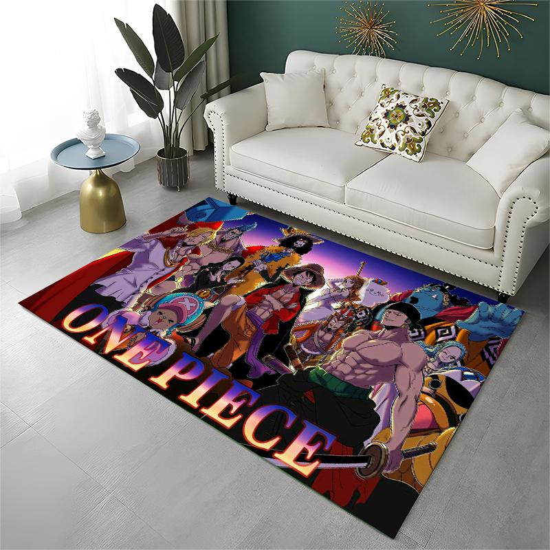 HD Anime One P-Piece Zoro Cartoon Carpet Rug for Home Living Room Bedroom Sofa Doormat Decor,Area Rug Non-slip Floor Mat Gift