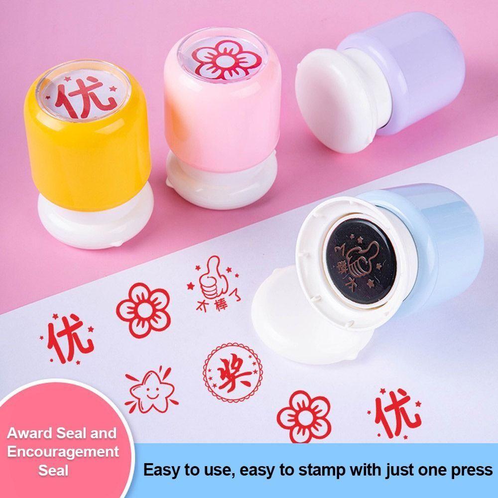 Diy Stamper Teacher'S Seal Encouragement Comments Reward Comments Correction Homework Stamp Durable Design Praise Comments