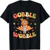 Наряд 'Gobble till you Wobble' для детей Малыш Футболка на День Благодарения