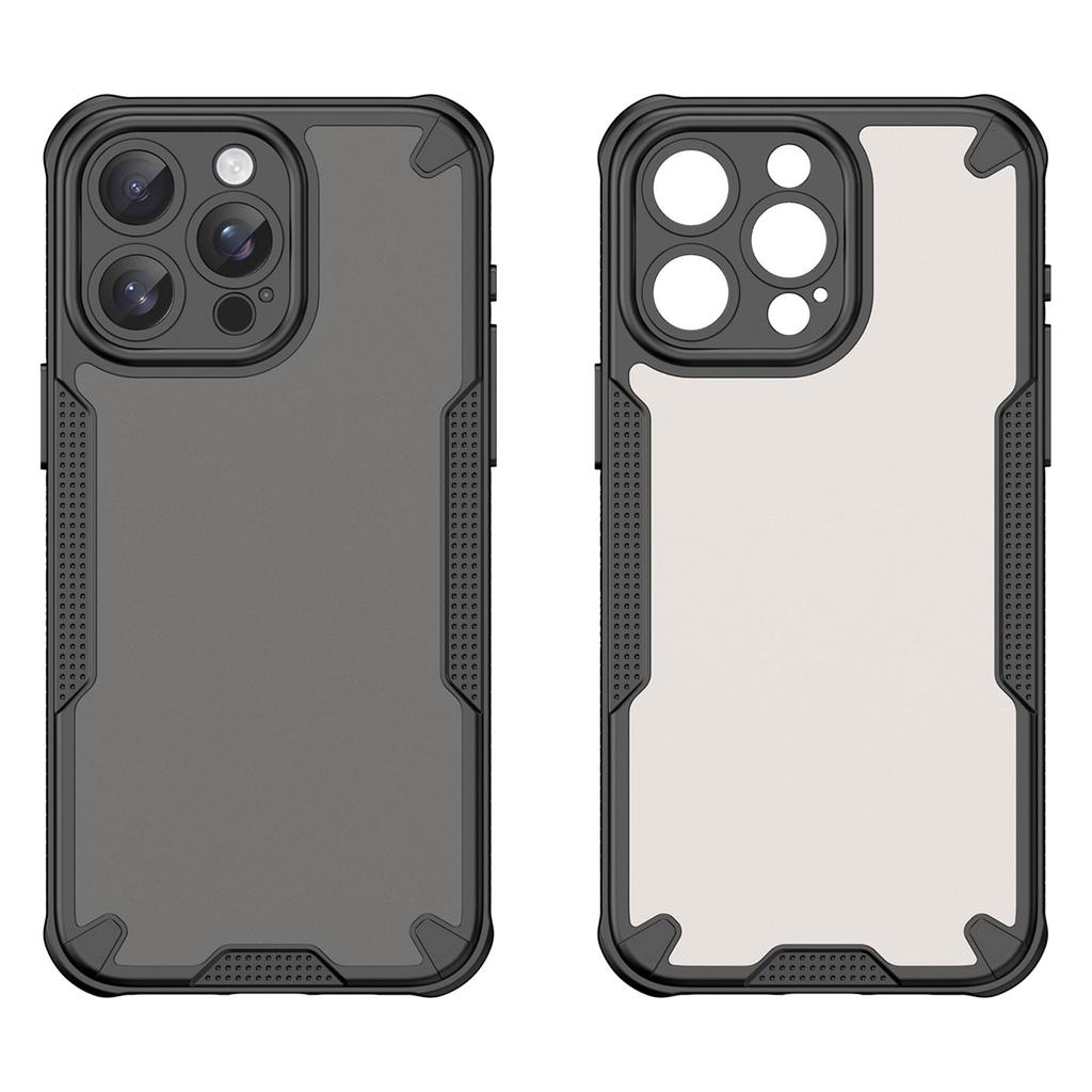 Серия Armor Чехол для iPhone 15 Pro PC+TPU Полупрозрачный Матовый Финиш Защитный Чехол для Телефона