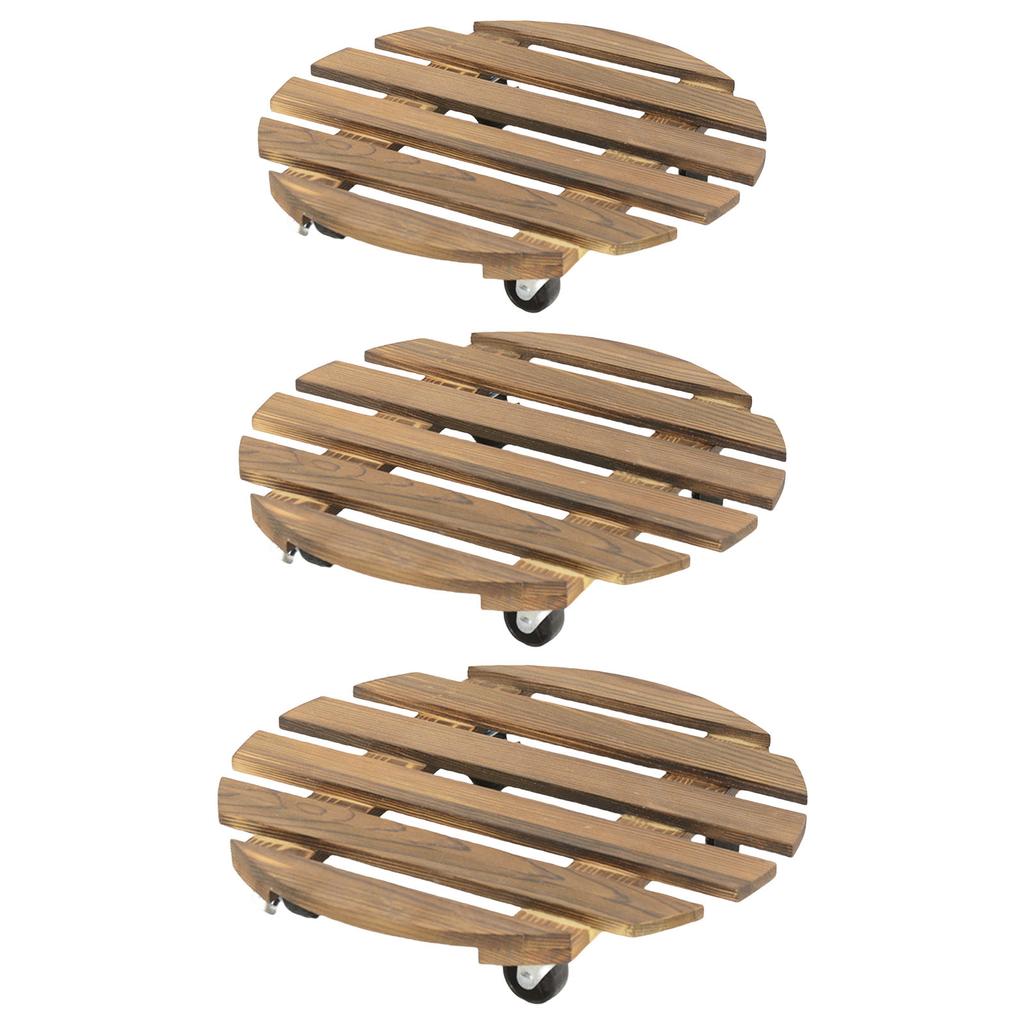 Катящийся деревянный ящик для растений, подставка для горшечных растений на колесах, стойка для цветочных горшков, тележки для растений для помещений и улицы, катящийся поднос, сад