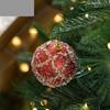 8CM Xmas Tree Hanging Pendants Foam Party Decor Striped Balls  New Year Decor