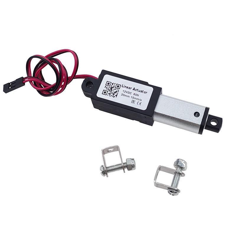 Микролинейный актуатор DC 12V Мотор 10/15/20/25мм Ход Мини Электрический Толкатель для Пультов Домашней Автоматизации