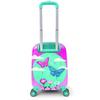coral high Детский детский чемодан с рисунком кота, зеленого и розового цвета, 16709