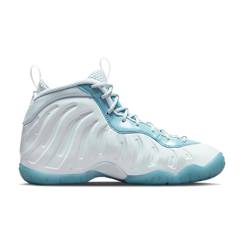 Nike Кроссовки Little Posite One White Aura Worn Blue GS DM1090-400