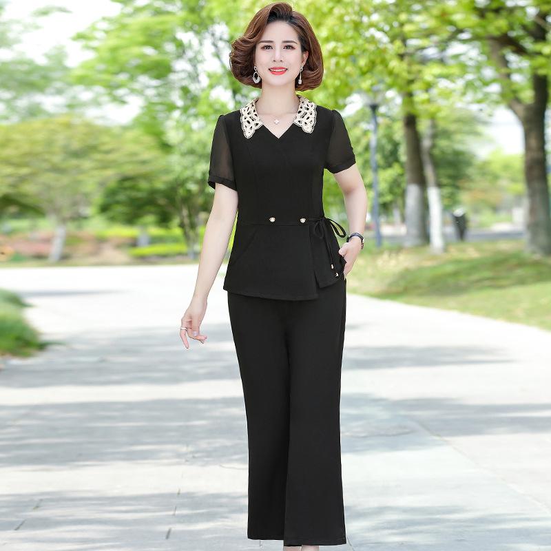 Летний комплект свободного покроя большого размера с короткими рукавами, стильный, модный