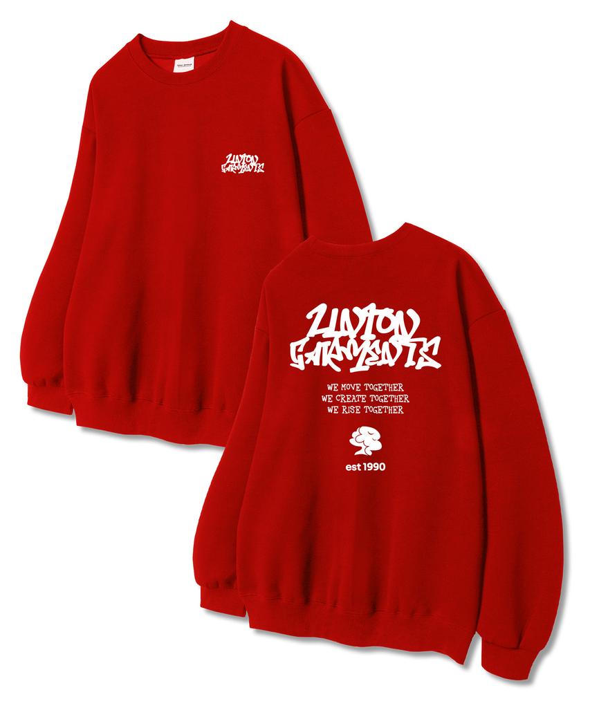 UNION GARMENTS Union Move Толстовка из французского терри Красная