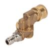Quick Connecting Pivoting Coupler Attachment 1 4in for Pressure Washer Nozzle Adjustable 4500psi Garden Supplies 5 Level
