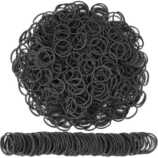 Rubber Bands Small Mini Elastic Band Yellow Blue Green Red 1300pcs Rubber Band 1.2inch Office Supplies Home ide Diameter 0.63in (Multicolour)