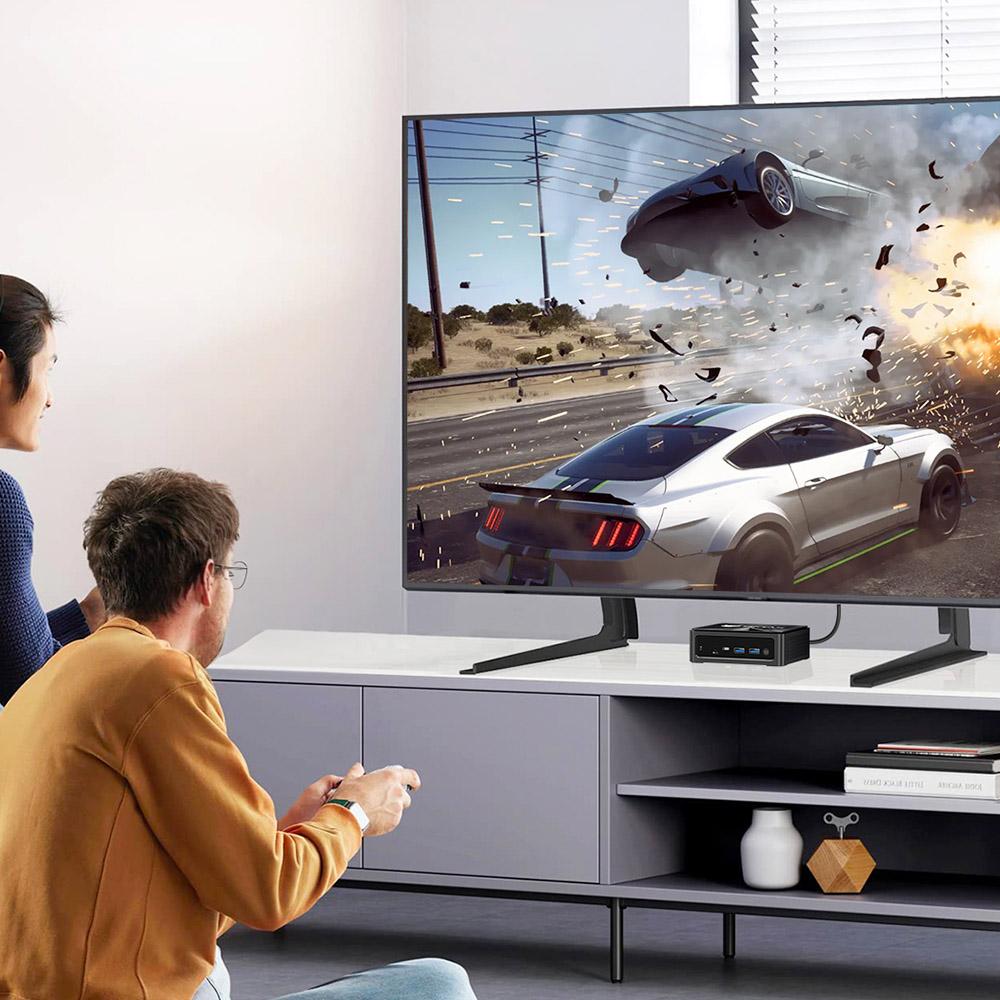 Мини-ПК BMAX B7A Pro, AMD Ryzen 5 7430U 6 ядер Макс. 4,3 ГГц, 16 ГБ ОЗУ 512 ГБ SSD, DP+HDMI+Type-C 4K Тройной дисплей