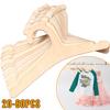 20-60Pcs Wooden Baby Clothes Rack 9 In Smooth Toddler Hangers Cute Bear Creative Newborn Hangers Multi-role Closet Hangers Decor