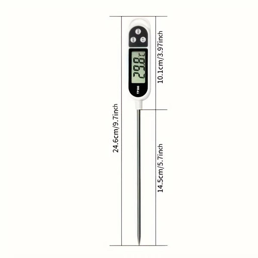 1pc Digital Food Thermometer - Kitchen Instant Read Pen Probe for Baking, Grilling, Meat, and Baby Milk Temperature Measurement