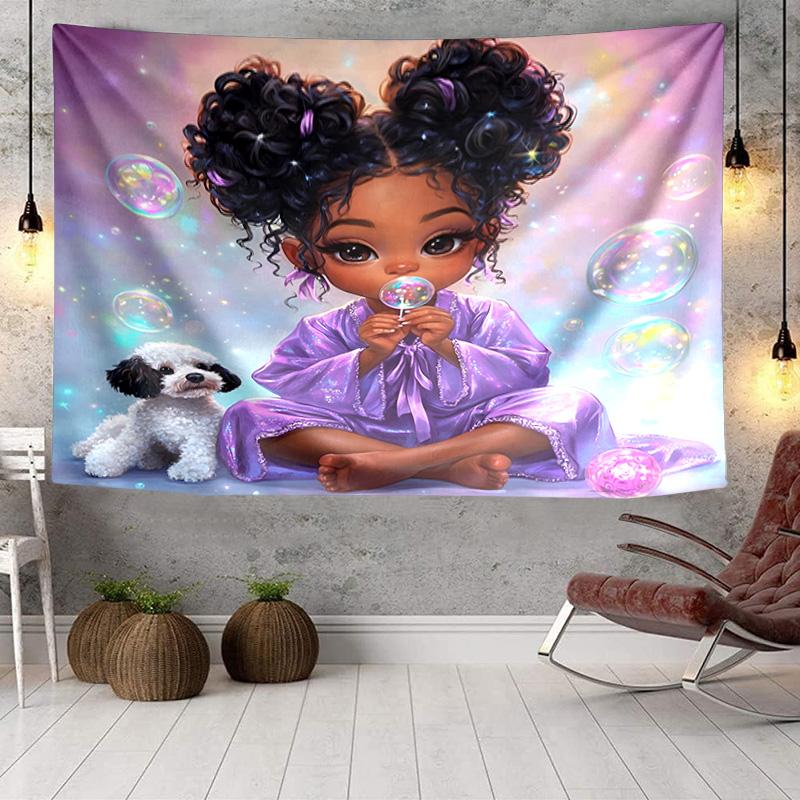 Royal Butterfly Princess Dreams Tapestry, Unique Design Tapestry, Wall Decor for Bedroom,Livingroom, Playroom,Heartwarming Fan Holiday Gifts