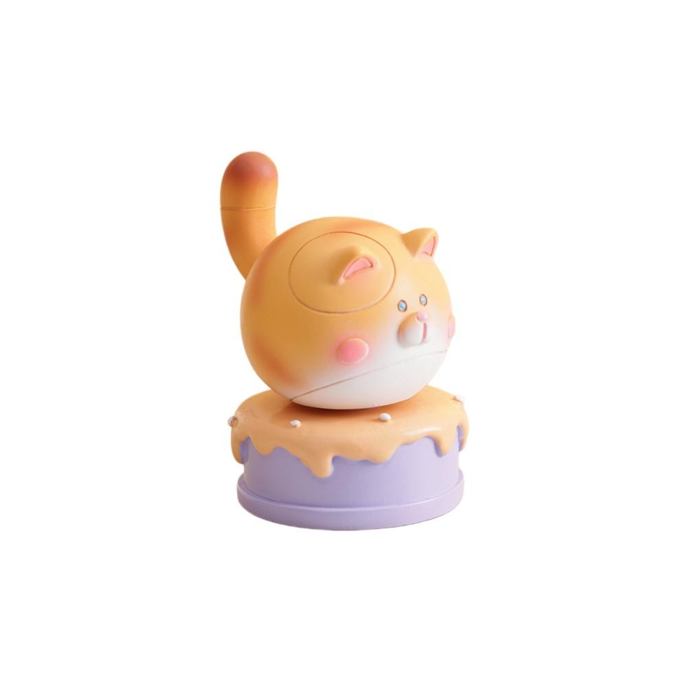 Exquisite Kitty Rotating Figurine Multicolor Table Ornament Cute Siamese Cat Statue Car Ornaments