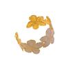 Non-Fading Flower Bangle Opening Design Women Wristband Cuff Bangle Bracelet  Valentine's Day Gifts