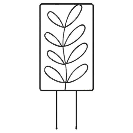 Metal Plants Trellis Hollow Leaf Indoor Outdoor Potted Flowers Plants Climbing Small Houseplant Vine Ivy Support Stake Gardening Supplies