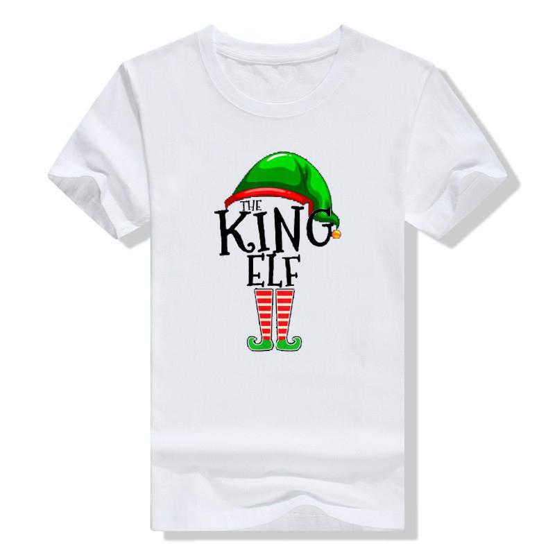 The King Elf The-Queen-Elf Christmas Costume Family Matching Group Xmas Gift Men Women Dad Mom T-Shirt Gifts Graphic Tee Tops