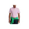 Polo Ss24 Полосатая футболка с вышивкой маленького логотипа пони, с коротким рукавом, мужская, розовая, 710803060-001