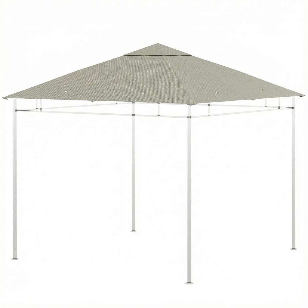 Replacement canopy for pavilion gazebo tent replacement roof garden gazebo polyester 180 g/m² 3 x 3 m grey