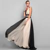Women Wedding Bride Bridesmaids Elegant Sleeveless Patchwork V Neck Maxi Long Dress Party Ball Gown