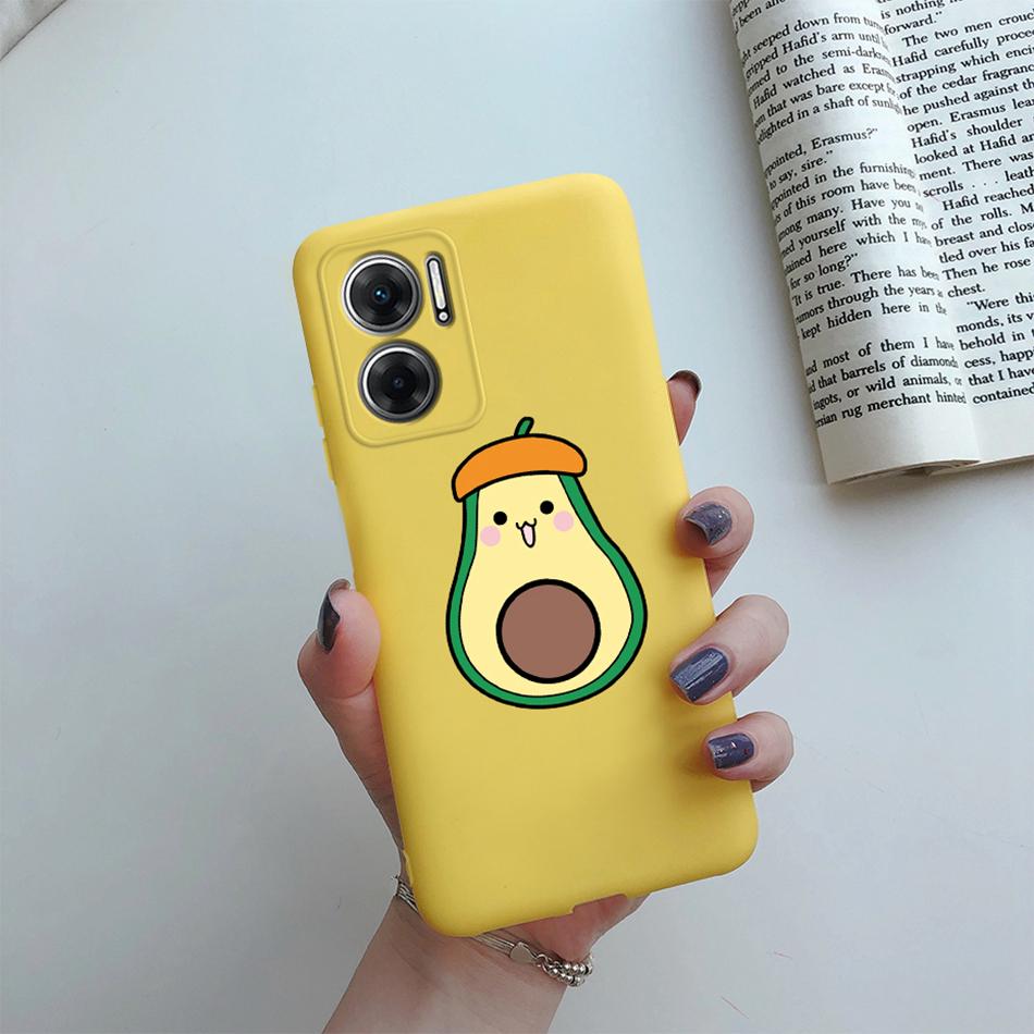 Чехол для Xiaomi Redmi Note 11E Милый Кактус Авокадо Расписной Чехол для Телефона Для Xiaomi Redmi 10 11 Prime 5G Note11E 11 E Coque Fundas