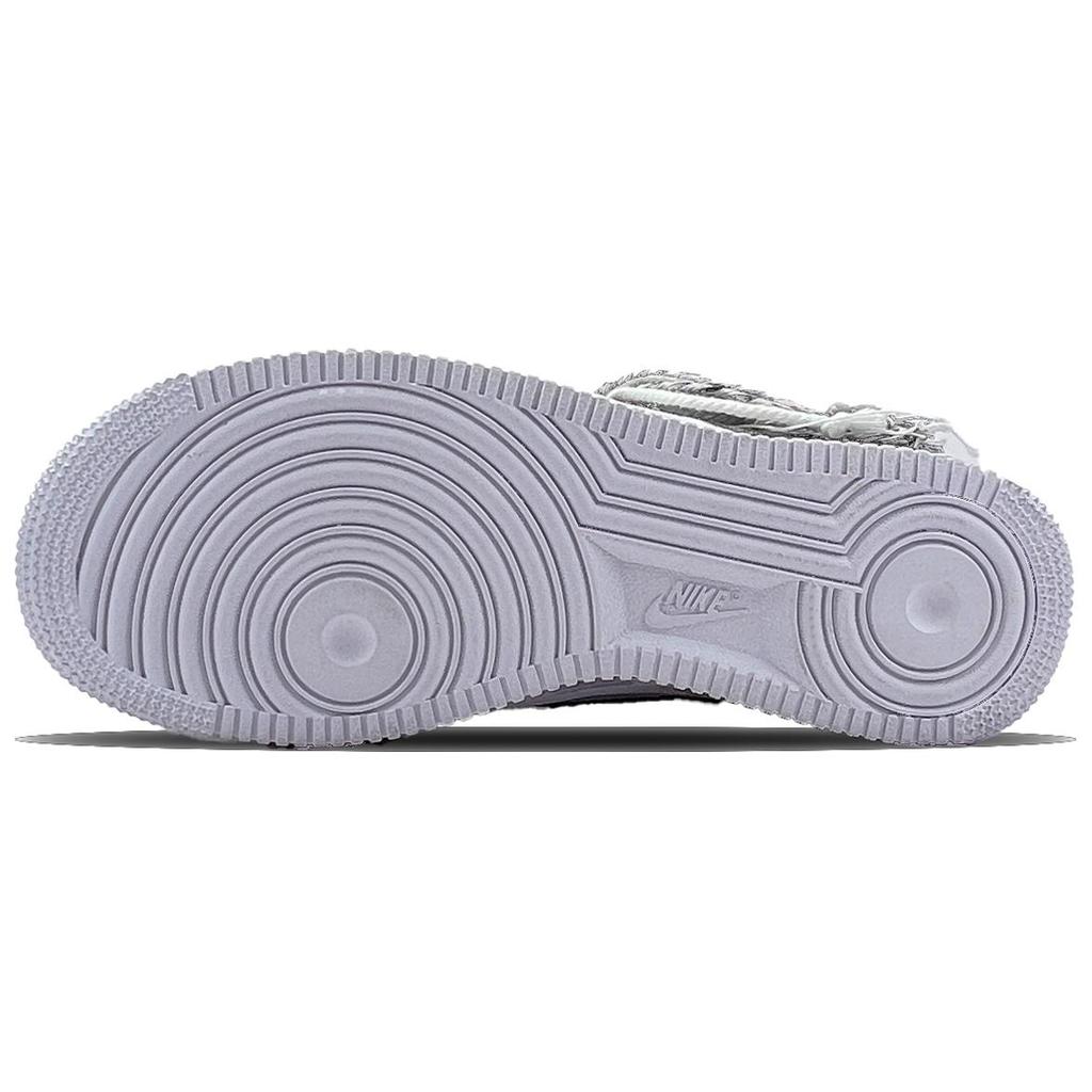 Nike Air Force 1 След Любовное Письмо Коровья Кожа Износостойкие Низкие Скейтборд Обувь Унисекс Черный Золотой Серый CW2288-111(Team726-3-SBOX)