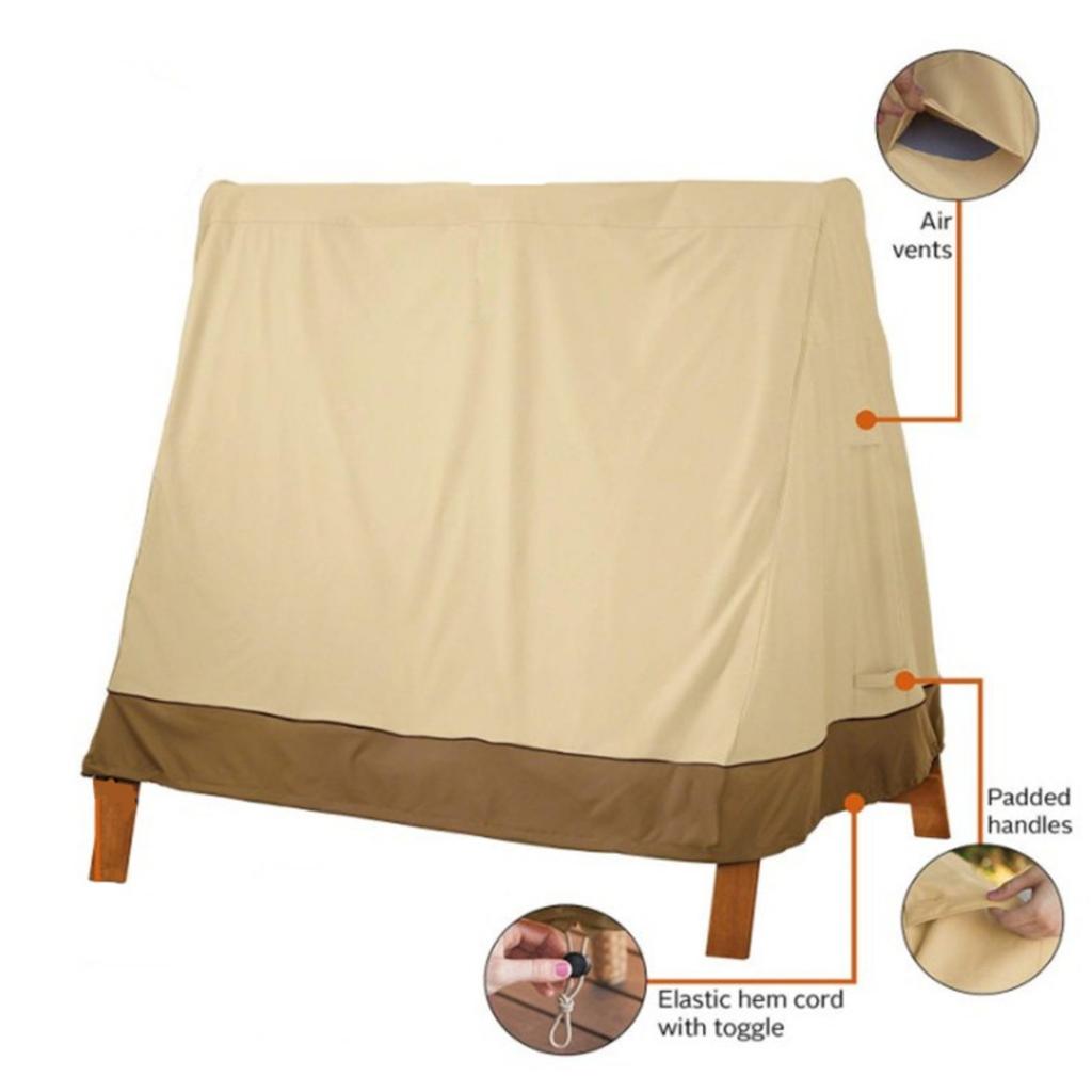 Чехол для качелей на патио, А-образный, устойчивый к ультрафиолетовому излучению, водонепроницаемый, пыленепроницаемый, погодоустойчивый чехол для садовой мебели