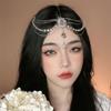 Drop Women Tassel Hair Chain Rhinestone Headwear Forehead Pendant Headdress Crystal Bridal Headband